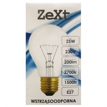 SPECIĀLĀ PIELIETOJUMA SPULDZE ZEXT GLS CLEAR E27 25W 230V (878193)