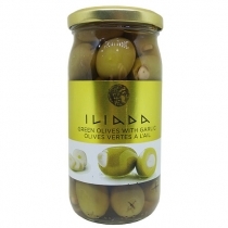 OLĪVES ZAĻĀS ILIADA PILDĪTAS AR ĶIPLOKIEM 370ml/215gr (001176)